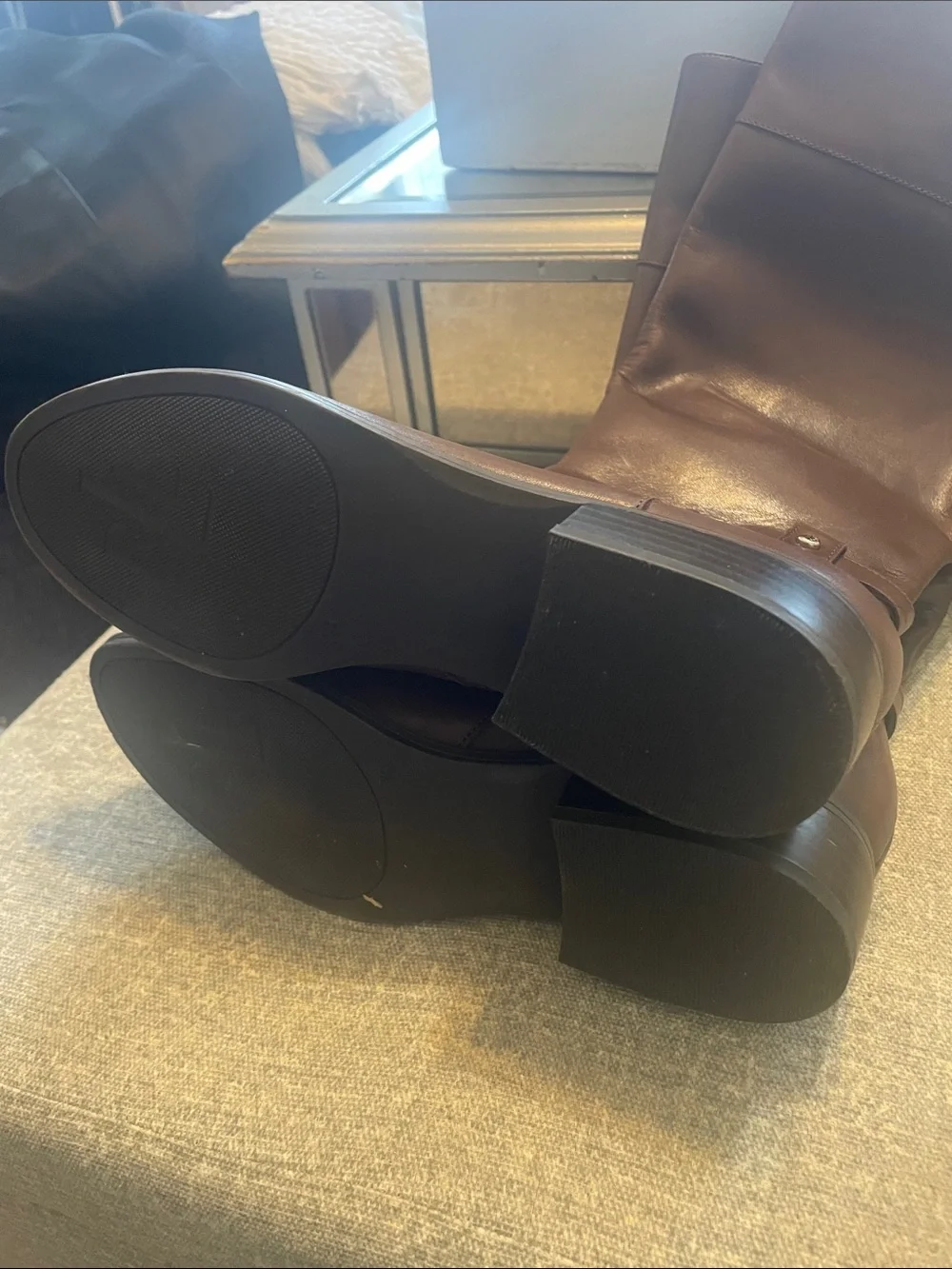 Ralph Lauren Brown Women's Riding Boots - Classic Knee High Leather